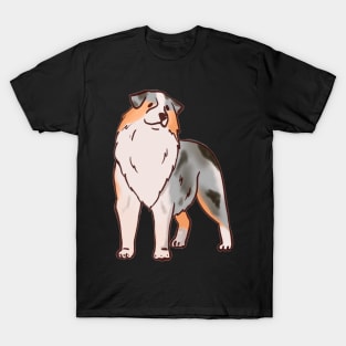 Blue Merle Aussie T-Shirt